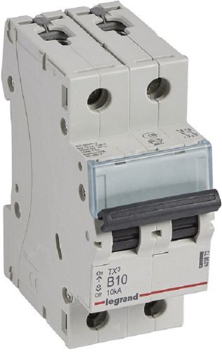 Выключатель автоматический Legrand TX3 6000 2п 10А B 10кА картинка